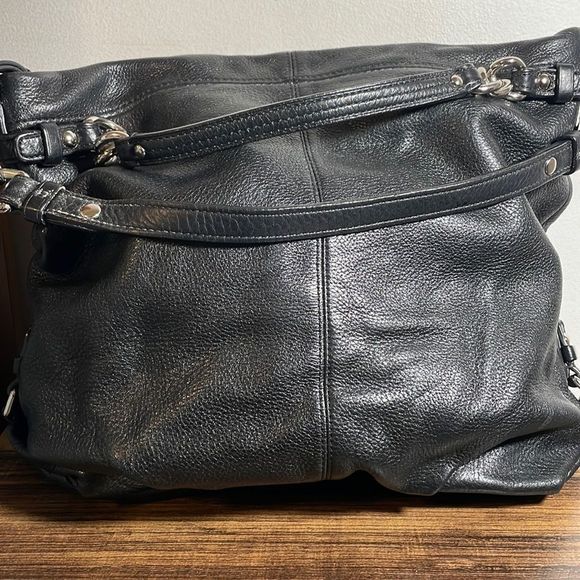 Coach Handbags - Black Leather Coach Shoulder Bag Tote